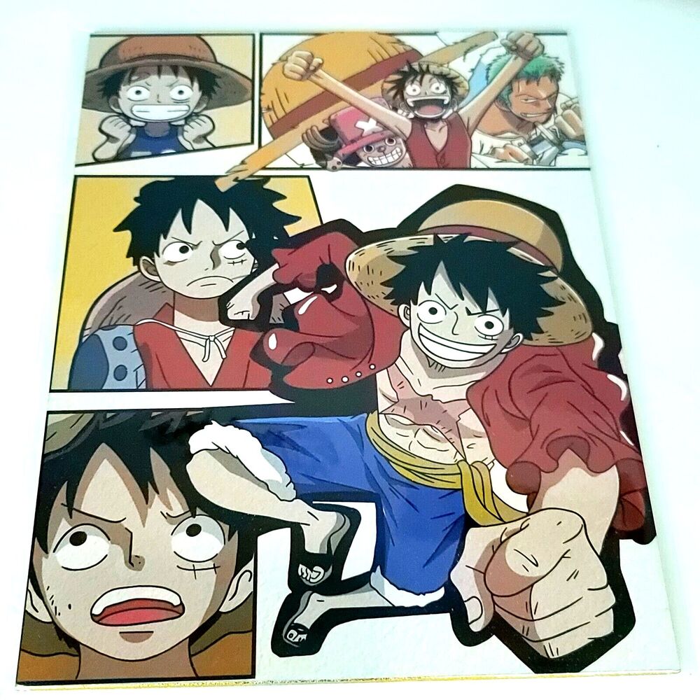 Luffy Comic One Piece #011 Double-sided Art Board Size A4 8" x 11" Waifu Card